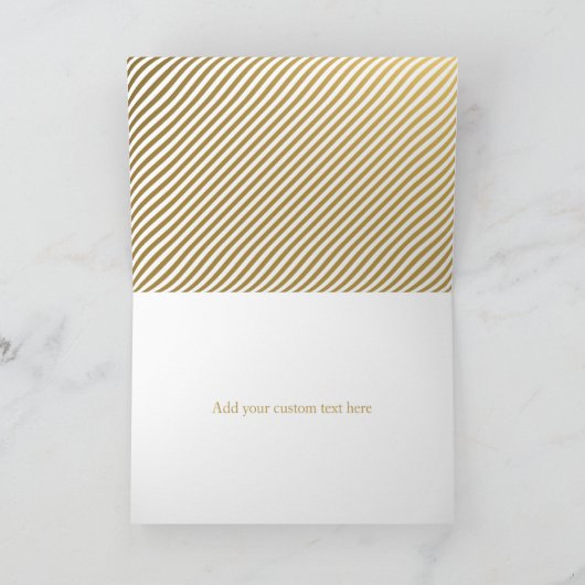 メリーで、結婚したな金ゴールドの原稿の新婚者のクリスマス シーズンカード (内部)