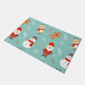 メリーとカラフルBright Christmas 2023ファミリーホー ドアマット (アングル)