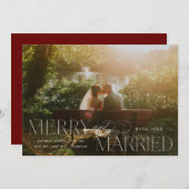 メリーと新結婚した婚のクリスマス写真 シーズンカード (正面/裏面)