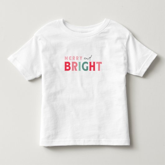 メリーと明るい – かわいいカラフル トドラーTシャツ (正面)