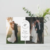 メリーと結婚したの写真のホリ結婚デーカード 招待状 (スタンド正面)