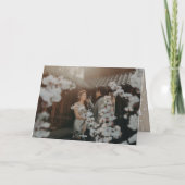 メリーと結婚したシンプルScript Photo結婚's シーズンカード (裏面)