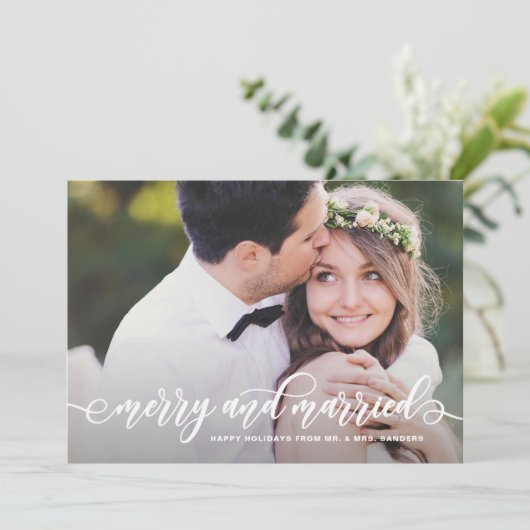 メリーと結婚した書道の休日の写真 シーズンカード (スタンド正面)