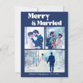 メリーと結婚した3枚の写真が青結婚色で収まる シーズンカード (正面)