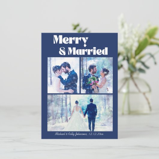 メリーと結婚した3枚の写真が青結婚色で収まる シーズンカード (スタンド正面)