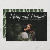 メリーと結婚した |初めてのクリスマス写真 シーズンカード (正面/裏面)