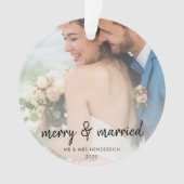 メリーと結婚した | Newleyweds初めてのクリスマス オーナメント (正面)