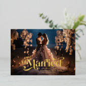 メリーと結婚したSwirl Holidayの結婚写真 箔シーズンカード (立ち正面)