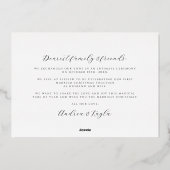 メリーと結婚したSwirl Holidayの結婚写真 箔シーズンカード (裏面)