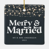 メリーと結婚の結婚した聖降誕祭の輝き セラミックオーナメント (裏面)