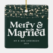 メリーと結婚の結婚した聖降誕祭の輝き セラミックオーナメント (裏面)