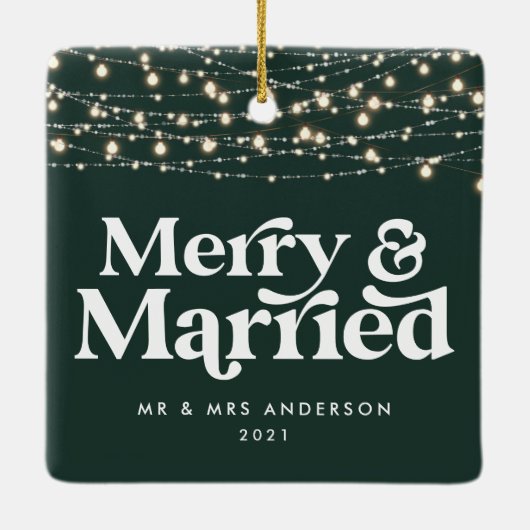 メリーと結婚の結婚した聖降誕祭の輝き セラミックオーナメント (裏面)