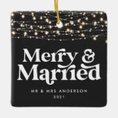 メリーと結婚の結婚した聖降誕祭の輝き セラミックオーナメント (正面)