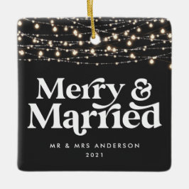 メリーと結婚の結婚した聖降誕祭の輝き セラミックオーナメント