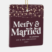 メリーと結婚の結婚した聖降誕祭の輝き セラミックオーナメント (右)