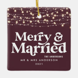 メリーと結婚の結婚した聖降誕祭の輝き セラミックオーナメント