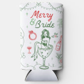 メリーと花嫁のクリスマスバチェロレッテクーラーボックス スリム缶クーラー (正面)