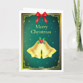 メリーと賛美クリスマス会社のホリデーカード シーズンカード (裏面)