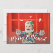 メリーと賛美Christmas Holiday Photo シーズンカード (正面)