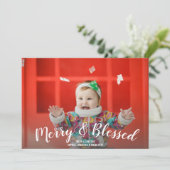 メリーと賛美Christmas Holiday Photo シーズンカード (スタンド正面)