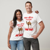 メリーなこぶ日のクリスマスのラクダのTシャツ Tシャツ (ユニセックス)