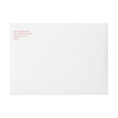 メリーなのどのばら色の金ゴールドホイルの休日のラップアラウンドのラベル ラップアラウンドラベル (正面)