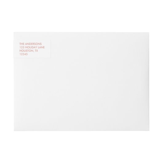 メリーなのどのばら色の金ゴールドホイルの休日のラップアラウンドのラベル ラップアラウンドラベル (正面)