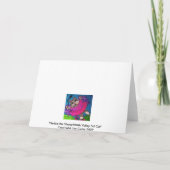 メリーなひどく神経質になるクリスマス脂肪質猫のクリスマスカード シーズンカード (裏面)