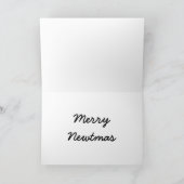 メリーなアイザックニュートン誕生日のアンチのクリスマス シーズンカード (内部)