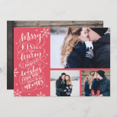 メリーなキスは願い|の休日| Red|の3写真を暖めます セーブザデート (正面/裏面)