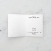 メリーなキリストMasのクリスマスのチョークカード シーズンカード (内部)