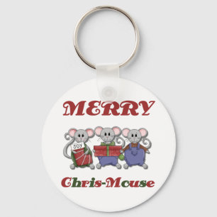 メリーなクリスマウスのTシャツおよびギフト キーホルダー