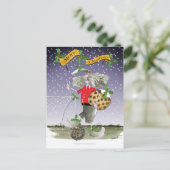 メリーなクリスマスのフットボールのファン シーズンポストカード (スタンド正面)