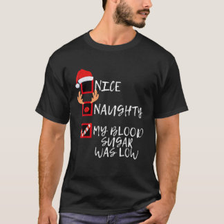 メリーなクリスマス 血糖値が低かった 糖尿病 Tシャツ