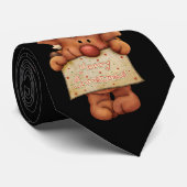 メリーなサンタおよびかわいいトナカイが付いているクリスマスのタイ ネクタイ (ロール)