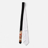 メリーなサンタおよびかわいいトナカイが付いているクリスマスのタイ ネクタイ (裏面)