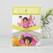 メリーなネオン黄色い二重矢および明るい写真 シーズンカード (スタンド正面)