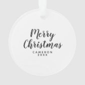 メリーなパグのパーティー オーナメント (裏面)