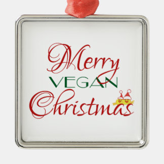 メリーなビーガンのクリスマス メタルオーナメント
