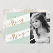 メリーなメリー-休日の写真の挨拶状 シーズンカード (正面/裏面)