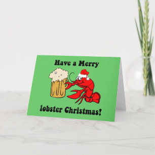 メリーなロブスターのクリスマス シーズンカード