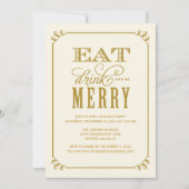 メリーなヴィンテージ%PIPE%の休日のパーティの招待状があって下さい 招待状 (正面)