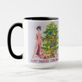 メリーな万歳のクリスマス マグカップ (左)