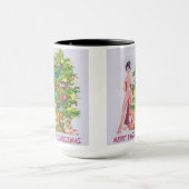 メリーな万歳のクリスマス マグカップ (中央)