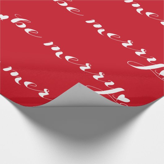 メリーな原稿の赤い及び休日があって下さい ラッピングペーパー (角)