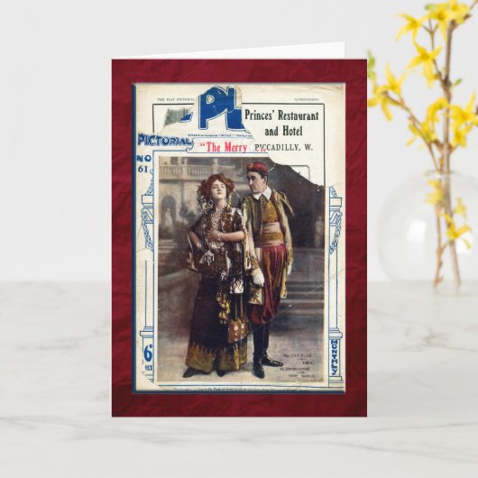 メリーな寡婦 カード (黄色い花)