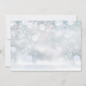 メリーな小さなクリスマスの雪の写真の誕生 シーズンカード (裏面)