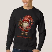 メリーな小人とクリスマスを スウェットシャツ (正面)
