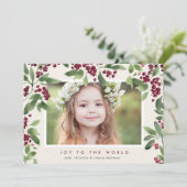 メリーな小枝|の休日の写真カード シーズンカード (スタンド正面)