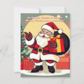 メリーな波動のサンタホリデーカード –  ホーホーホー！ (正面)